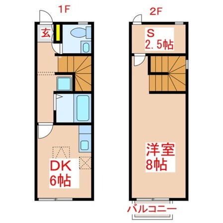 リースランド川上　Ｂ棟の物件間取画像